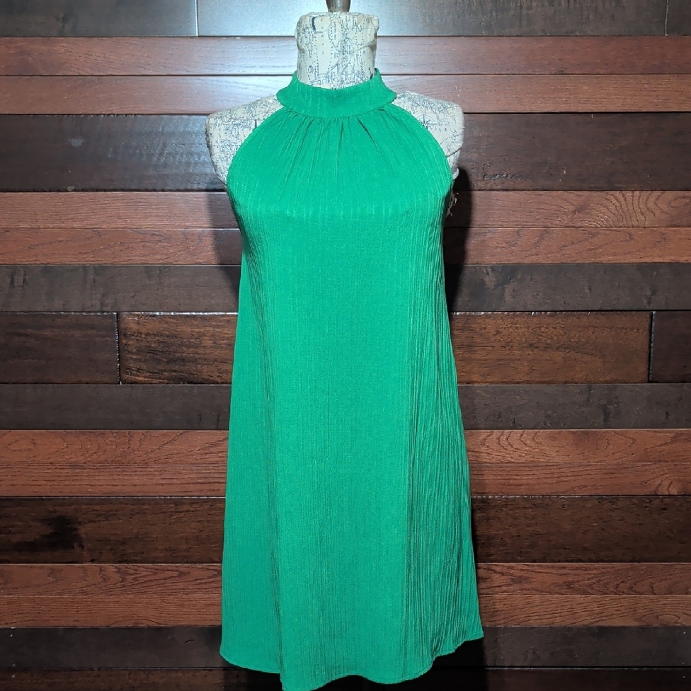 No Brand Tag Elegant Green Halter Dress